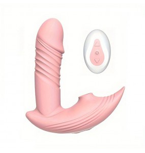 MAN NUO - Marilyn Suction Thursting Vibration Wearable (Wireless Remote - Chargeable)